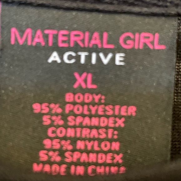 Material Girl Tops Material Girl Active Wear Tank Wmesh Insert